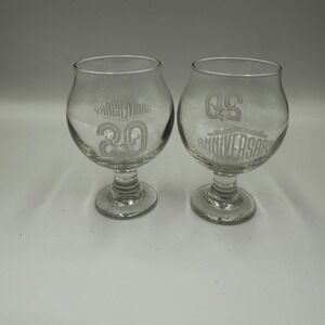 Stone Brewing 20th Anniversary Snifter Glasses Lot of 2 Craft Beer Gargoyle Logo